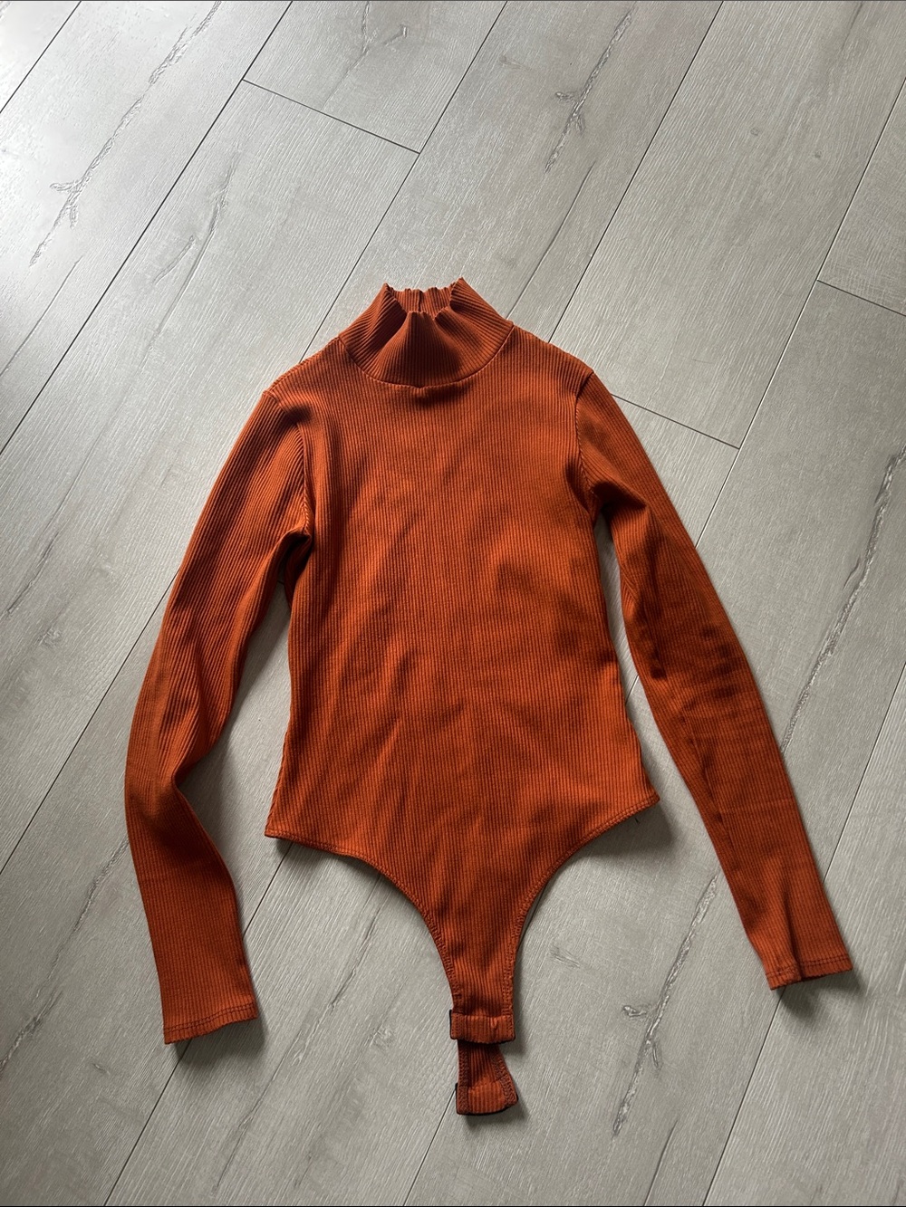 Lulus Rust Ribbed Bodysuit